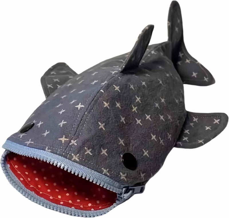 sunaeset Shark Small Pencil Case, Large Capacity Pencil Pouch Coin Purse Zipper Pencil Holder Box Marker Organizer Pen Bag, Cute Pencils Special Office Animal Stationery Supplies Bags For Women - Image 1